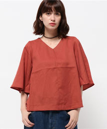 VENCEEXCHANGE | ネックレス付きフレア袖ブラウス        (シャツ/ブラウス)