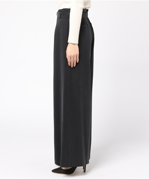 N.（N. Natural Beauty Basic）（エヌエヌナチュラルビューティーベーシック）の「ＡＹサッシュベルト付ワイドパンツ（その他パンツ・レディース・ブラック/ブラウン・MEDIUM）」の4枚目の写真