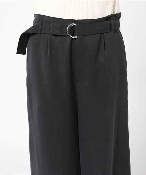 N.（N. Natural Beauty Basic）（エヌエヌナチュラルビューティーベーシック）の「ＡＹサッシュベルト付ワイドパンツ（その他パンツ・レディース・ブラック/ブラウン・MEDIUM）」の6枚目の写真