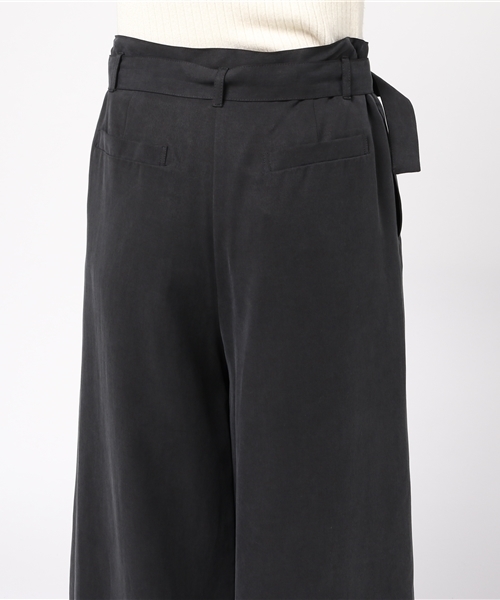 N.（N. Natural Beauty Basic）（エヌエヌナチュラルビューティーベーシック）の「ＡＹサッシュベルト付ワイドパンツ（その他パンツ・レディース・ブラック/ブラウン・MEDIUM）」の7枚目の写真