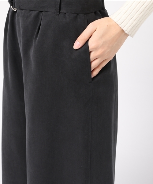 N.（N. Natural Beauty Basic）（エヌエヌナチュラルビューティーベーシック）の「ＡＹサッシュベルト付ワイドパンツ（その他パンツ・レディース・ブラック/ブラウン・MEDIUM）」の15枚目の写真