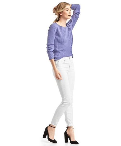 GAP(ギャップ)の「CREW NK RIB P/(ニット/セーター・レディース・ブラック/ブルー/ヘザ-グレー・S/XXS/L/M/XS)」の5枚目の写真