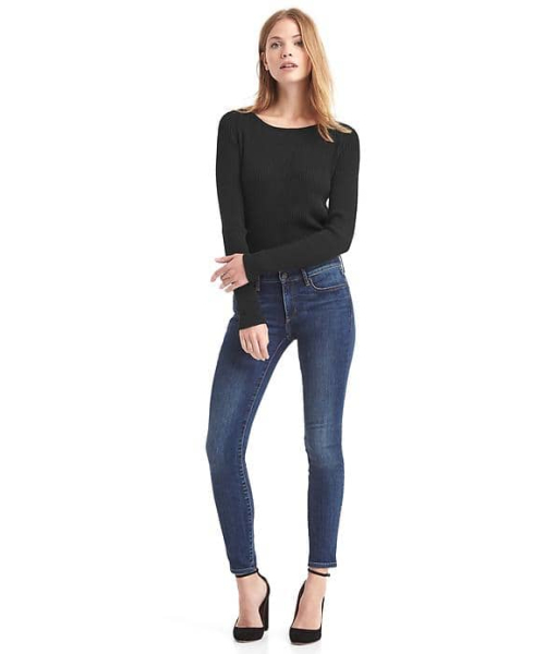 GAP(ギャップ)の「CREW NK RIB P/(ニット/セーター・レディース・ブラック/ブルー/ヘザ-グレー・S/XXS/L/M/XS)」の11枚目の写真