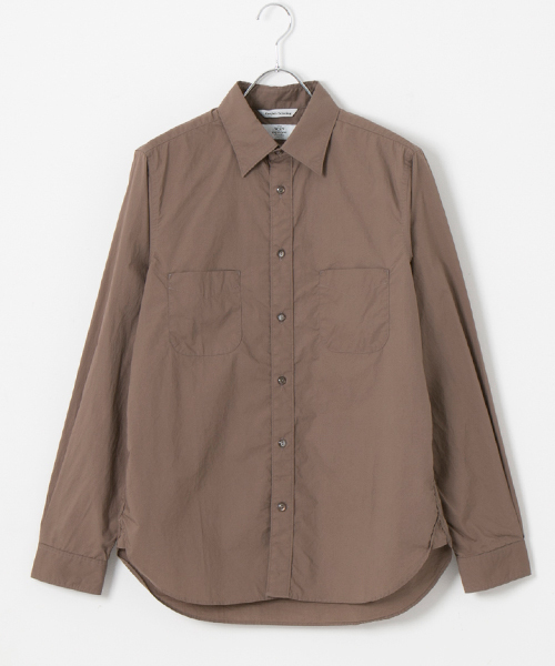 WORK NOT WORK URBAN RESEARCH（ワークノットワークアーバンリサーチ）の「WNW　タイプライターポインテッドカラーシャツ（シャツ/ブラウス・メンズ・モカ/カーキ/ホワイト・LARGE/MEDIUM/SMALL）」の19枚目の写真