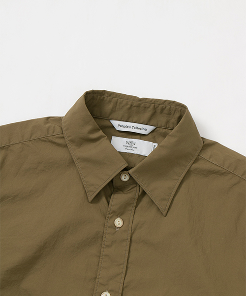 WORK NOT WORK URBAN RESEARCH（ワークノットワークアーバンリサーチ）の「WNW　タイプライターポインテッドカラーシャツ（シャツ/ブラウス・メンズ・モカ/カーキ/ホワイト・LARGE/MEDIUM/SMALL）」の22枚目の写真