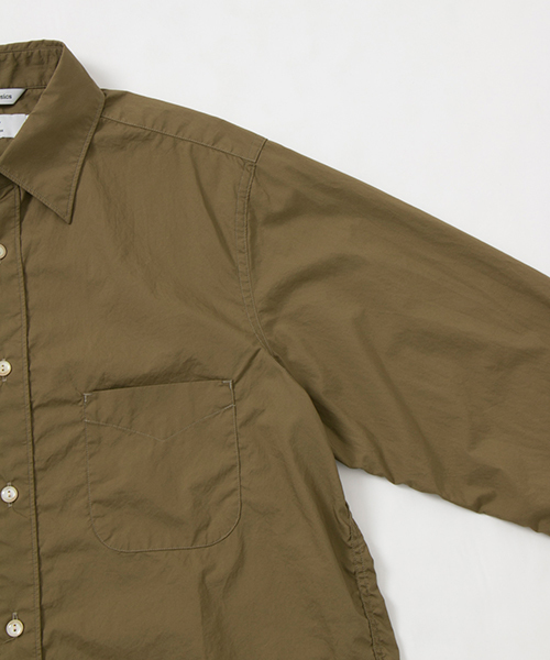 WORK NOT WORK URBAN RESEARCH（ワークノットワークアーバンリサーチ）の「WNW　タイプライターポインテッドカラーシャツ（シャツ/ブラウス・メンズ・モカ/カーキ/ホワイト・LARGE/MEDIUM/SMALL）」の11枚目の写真