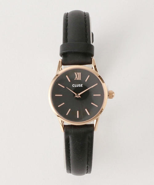 CLUSE（クルース）の「＜CLUSE＞レザー 24mmフェイスウォッチ/ピンクゴールドカラー :（アナログ腕時計・レディース・ライトグレー/その他1/ブラック・FREE）」の3枚目の写真