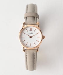 CLUSE | ＜CLUSE＞レザー 24mmフェイスウォッチ/ピンクゴールドカラー(アナログ腕時計)
