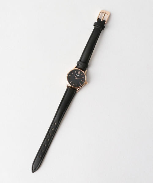 CLUSE（クルース）の「＜CLUSE＞レザー 24mmフェイスウォッチ/ピンクゴールドカラー :（アナログ腕時計・レディース・ライトグレー/その他1/ブラック・FREE）」の5枚目の写真