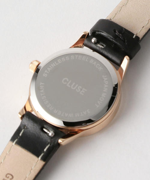 CLUSE（クルース）の「＜CLUSE＞レザー 24mmフェイスウォッチ/ピンクゴールドカラー :（アナログ腕時計・レディース・ライトグレー/その他1/ブラック・FREE）」の7枚目の写真