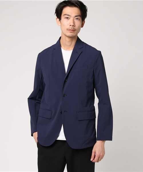 SHIPS JET BLUE（シップスジェットブルー）の「<セットアップ対応>SHIPS JET BLUE: パッカブル ナイロン3Bジャケット（テーラードジャケット・メンズ・ネイビー/ブラック/ダークブルー・X-LARGE/SMALL/LARGE/MEDIUM）」の7枚目の写真