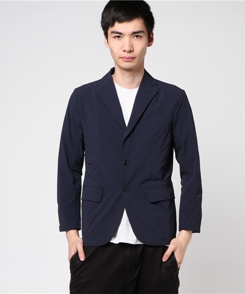 SHIPS JET BLUE（シップスジェットブルー）の「<セットアップ対応>SHIPS JET BLUE: パッカブル ナイロン3Bジャケット（テーラードジャケット・メンズ・ネイビー/ブラック/ダークブルー・X-LARGE/SMALL/LARGE/MEDIUM）」の3枚目の写真