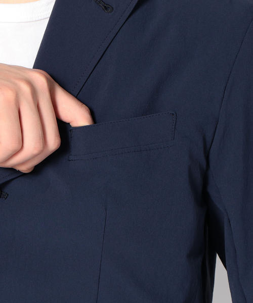 SHIPS JET BLUE（シップスジェットブルー）の「<セットアップ対応>SHIPS JET BLUE: パッカブル ナイロン3Bジャケット（テーラードジャケット・メンズ・ネイビー/ブラック/ダークブルー・X-LARGE/SMALL/LARGE/MEDIUM）」の11枚目の写真