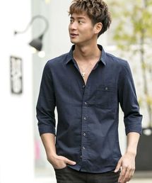 ADMIX/ATELIER SAB MEN | 綿/麻７分袖シャツ(シャツ/ブラウス)