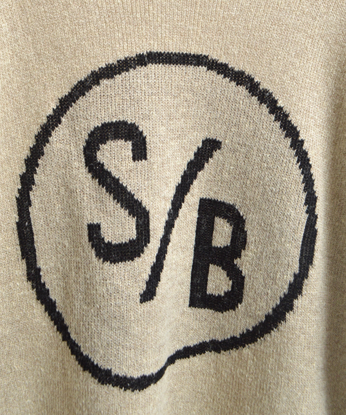 SURF/BRAND（サーフブランド）の「SURF/BRAND/サーフブランド TEAM KNIT（ニット/セーター・メンズ・ベージュ/ブラック・L/M/S）」の4枚目の写真