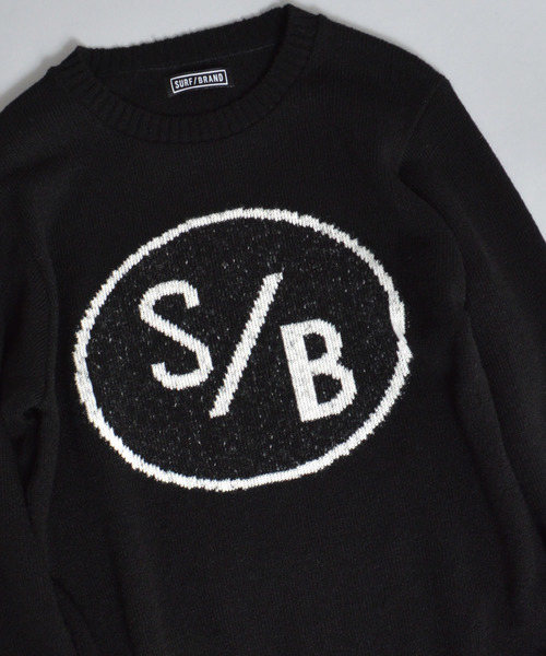 SURF/BRAND（サーフブランド）の「SURF/BRAND/サーフブランド TEAM KNIT（ニット/セーター・メンズ・ベージュ/ブラック・L/M/S）」の9枚目の写真