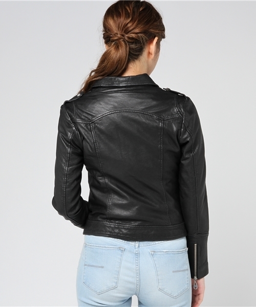 DOMA（ドマ）の「DOMAﾗｲﾀﾞｰｽｼﾞｬｹｯﾄ（ライダースジャケット・レディース・ブラック/キャメル・9号）」の5枚目の写真