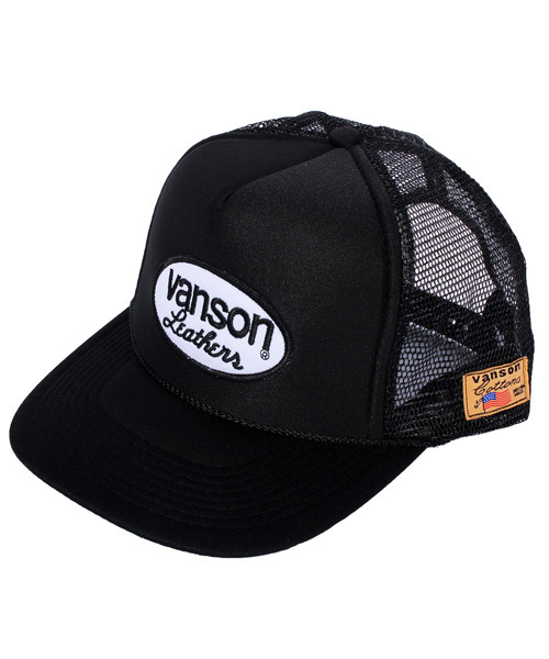 8(eight)(エイト)の「VANSON ロゴ メッシュキャップ 帽子(キャップ・メンズ・ブラック/ネイビー/ホワイト・FREE)」の1枚目の写真