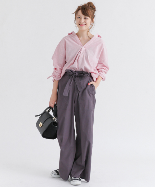超美品　アーバンリサーチ　ブルー　半袖スキッパーシャツ　綿100%　ストライプ 超美品 アーバンリサーチ ブルー 半袖スキッパーシャツ 綿100