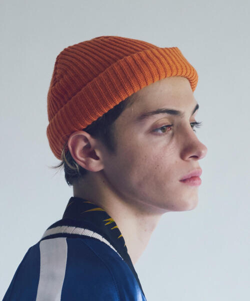 MONKEY TIME(モンキータイム)の「<monkey time> ACRYL AZE BEANIE/ビーニー(ニットキャップ/ビーニー・メンズ・オレンジ/ネイビー/オフホワイト/ブラック/グレー/ダークグレー/レッド/ワインレッド・FREE)」の8枚目の写真