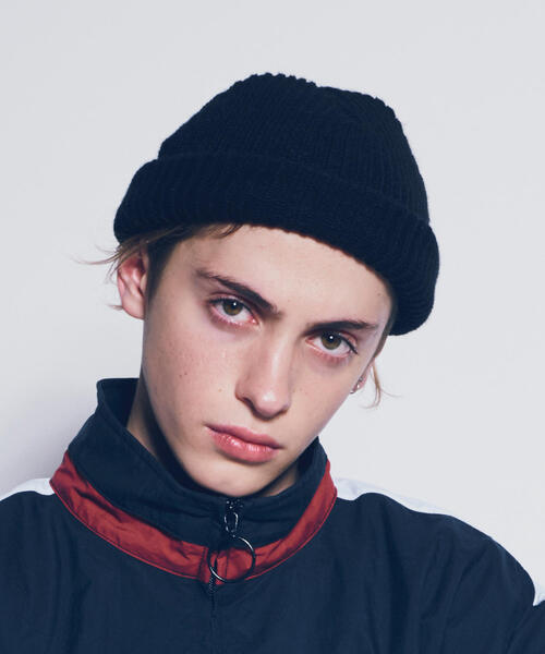 MONKEY TIME(モンキータイム)の「<monkey time> ACRYL AZE BEANIE/ビーニー(ニットキャップ/ビーニー・メンズ・オレンジ/ネイビー/オフホワイト/ブラック/グレー/ダークグレー/レッド/ワインレッド・FREE)」の3枚目の写真