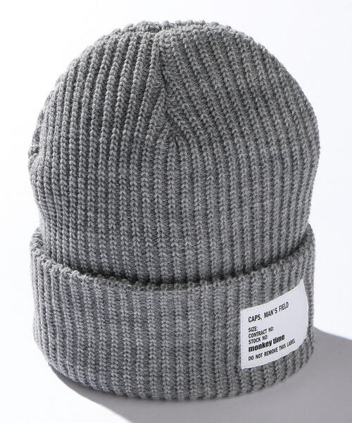 MONKEY TIME(モンキータイム)の「<monkey time> ACRYL AZE BEANIE/ビーニー(ニットキャップ/ビーニー・メンズ・オレンジ/ネイビー/オフホワイト/ブラック/グレー/ダークグレー/レッド/ワインレッド・FREE)」の13枚目の写真