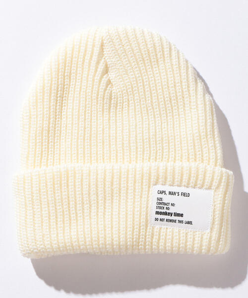 MONKEY TIME(モンキータイム)の「<monkey time> ACRYL AZE BEANIE/ビーニー(ニットキャップ/ビーニー・メンズ・オレンジ/ネイビー/オフホワイト/ブラック/グレー/ダークグレー/レッド/ワインレッド・FREE)」の15枚目の写真