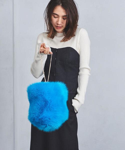 ラドロー LUDLOW サークル ファーバッグ フォックス レザー バスケット