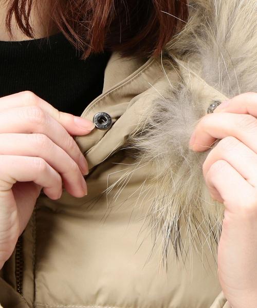 BEAUTY&YOUTH UNITED ARROWS（ビューティーアンドユースユナイテッドアローズ）の「BY リバーシブルファーフードショートダウン ◆（ダウンジャケット/コート・レディース・ブラック/ベージュ・MEDIUM/SMALL）」の7枚目の写真