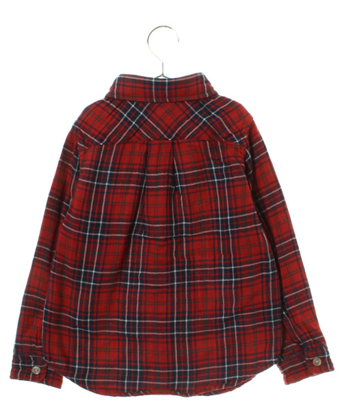 coen（コーエン）の「【KIDS 】ヘリンボーンダブルガーゼチェックブラウス（シャツ/ブラウス・キッズ・ケリー/レッド・XL/130/S/100/M/110/L/120/140/150）」の3枚目の写真