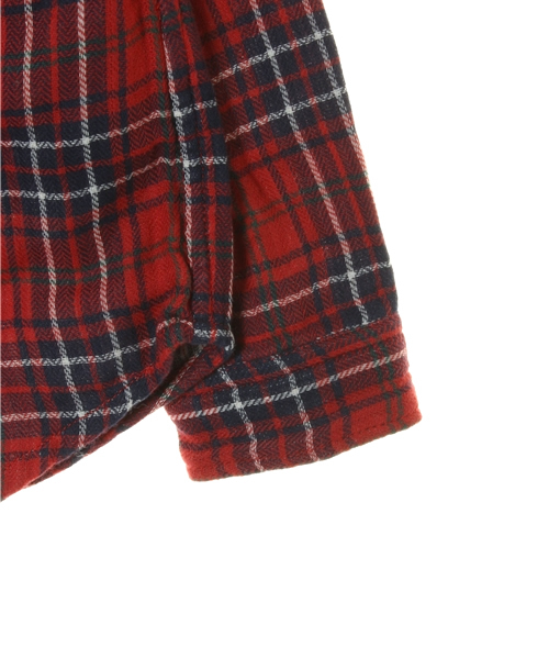 coen（コーエン）の「【KIDS 】ヘリンボーンダブルガーゼチェックブラウス（シャツ/ブラウス・キッズ・ケリー/レッド・XL/130/S/100/M/110/L/120/140/150）」の5枚目の写真