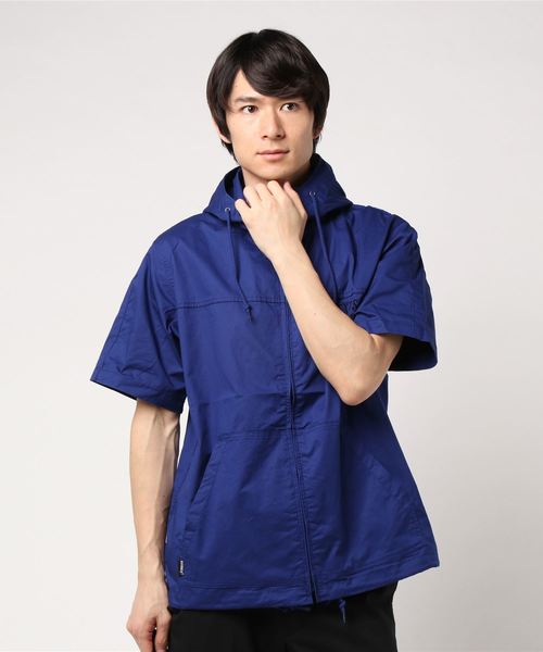 AVIREX（アヴィレックス）の「AVIREX/アヴィレックス/クールマックス フーデッド ジップアップ ビッグロゴ シャツ/HOODED ZIP UP SHIRT BIG LOGO（シャツ/ブラウス・メンズ・ブルー/ホワイト/レッド/ブラック・XX-LARGE/X-LARGE/LARGE/MEDIUM）」の12枚目の写真