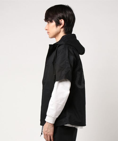 AVIREX（アヴィレックス）の「AVIREX/アヴィレックス/クールマックス フーデッド ジップアップ ビッグロゴ シャツ/HOODED ZIP UP SHIRT BIG LOGO（シャツ/ブラウス・メンズ・ブルー/ホワイト/レッド/ブラック・XX-LARGE/X-LARGE/LARGE/MEDIUM）」の10枚目の写真
