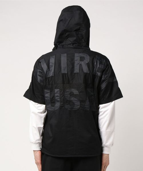 AVIREX（アヴィレックス）の「AVIREX/アヴィレックス/クールマックス フーデッド ジップアップ ビッグロゴ シャツ/HOODED ZIP UP SHIRT BIG LOGO（シャツ/ブラウス・メンズ・ブルー/ホワイト/レッド/ブラック・XX-LARGE/X-LARGE/LARGE/MEDIUM）」の7枚目の写真