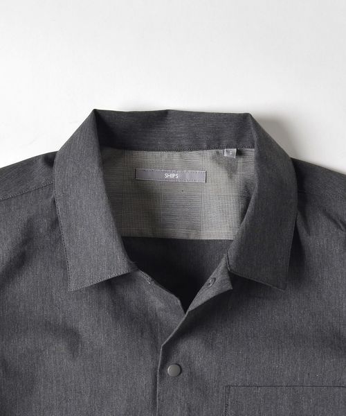 SHIPS（シップス）の「SU: COACH シャツ（シャツ/ブラウス・メンズ・ネイビー/チャコールグレー/ベージュ・LARGE/MEDIUM/SMALL/X-LARGE）」の4枚目の写真