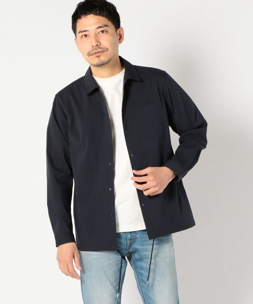 SHIPS（シップス）の「SU: COACH シャツ（シャツ/ブラウス・メンズ・ネイビー/チャコールグレー/ベージュ・LARGE/MEDIUM/SMALL/X-LARGE）」の8枚目の写真