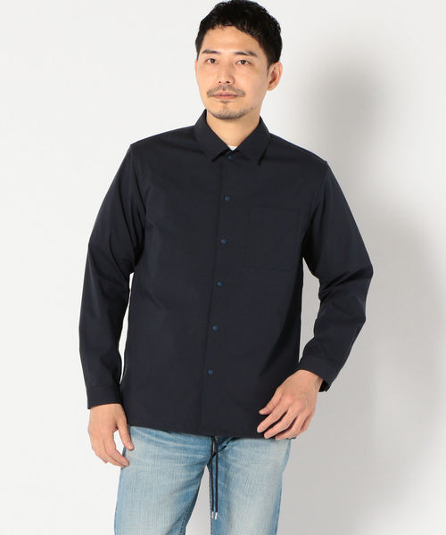 SHIPS（シップス）の「SU: COACH シャツ（シャツ/ブラウス・メンズ・ネイビー/チャコールグレー/ベージュ・LARGE/MEDIUM/SMALL/X-LARGE）」の12枚目の写真