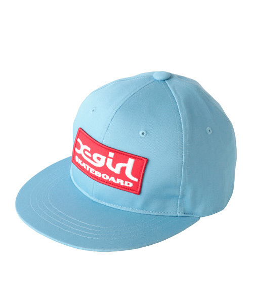 X-girl（エックスガール）の「BOX LOGO CAP（キャップ・レディース・ブラック/レッド/ブルー・ONE SIZE）」の2枚目の写真