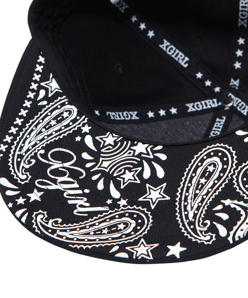 X-girl（エックスガール）の「BOX LOGO CAP（キャップ・レディース・ブラック/レッド/ブルー・ONE SIZE）」の4枚目の写真