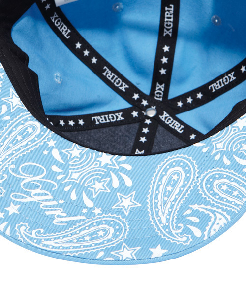 X-girl（エックスガール）の「BOX LOGO CAP（キャップ・レディース・ブラック/レッド/ブルー・ONE SIZE）」の5枚目の写真