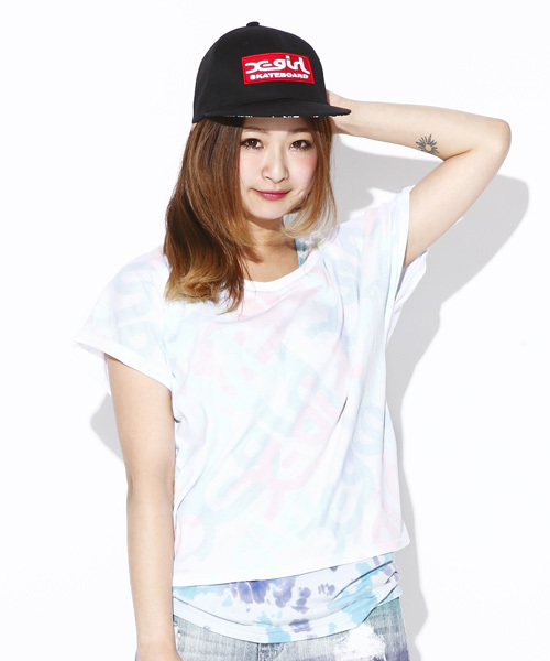 X-girl（エックスガール）の「BOX LOGO CAP（キャップ・レディース・ブラック/レッド/ブルー・ONE SIZE）」の10枚目の写真