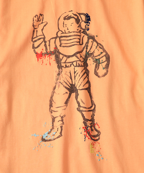 BILLIONAIRE BOYS CLUB（ビリオネア・ボーイズ・クラブ）の「BILLIONAIRE BOYS CLUB BB ASTRONAUT T-SHIRT 18SPRING（Tシャツ/カットソー・メンズ・ホワイト/ブラック/オレンジ系その他・SMALL/MEDIUM/LARGE/X-LARGE）」の4枚目の写真
