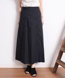 フロントボタンスカート