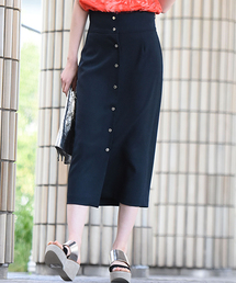 Vega | 【洗濯機可能】ドットボタンロングタイトスカート(スカート)