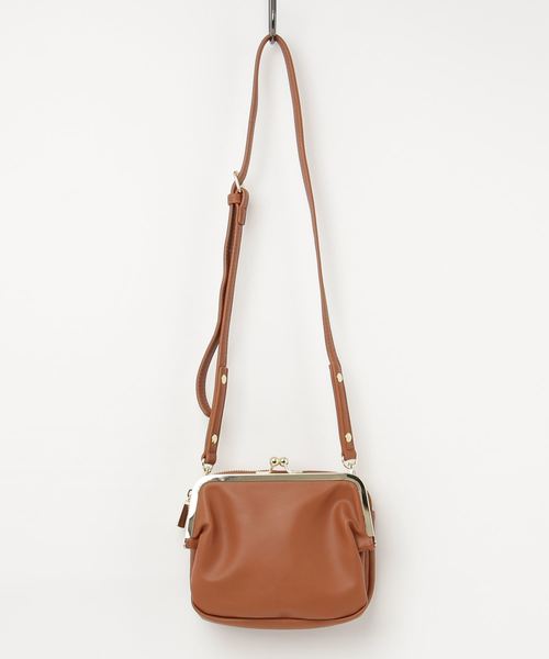 Green　Parks（グリーンパークス）の「・がま口ダブルフェイスミニショルダー（ショルダーバッグ・レディース・ブラック/グリーン/マスタード/キャメル・FREE）」の4枚目の写真