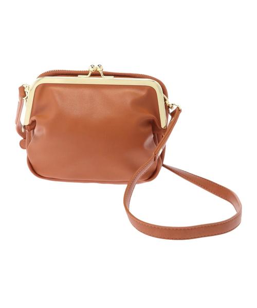 Green　Parks（グリーンパークス）の「・がま口ダブルフェイスミニショルダー（ショルダーバッグ・レディース・ブラック/グリーン/マスタード/キャメル・FREE）」の6枚目の写真