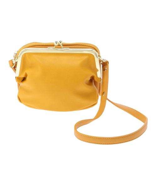 Green　Parks（グリーンパークス）の「・がま口ダブルフェイスミニショルダー（ショルダーバッグ・レディース・ブラック/グリーン/マスタード/キャメル・FREE）」の7枚目の写真