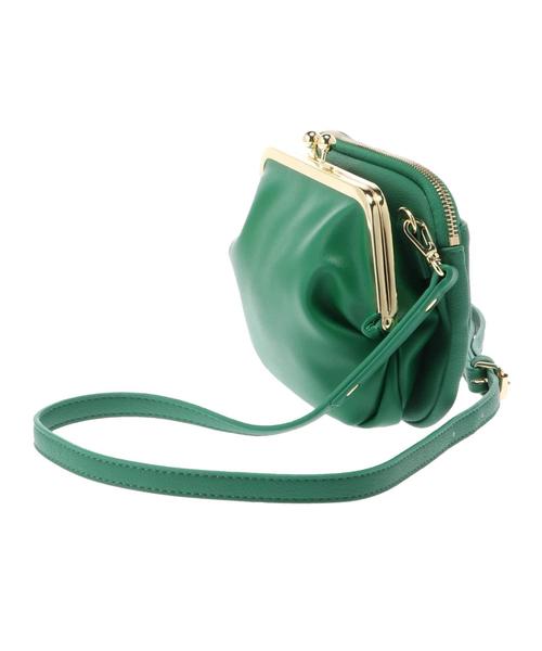 Green　Parks（グリーンパークス）の「・がま口ダブルフェイスミニショルダー（ショルダーバッグ・レディース・ブラック/グリーン/マスタード/キャメル・FREE）」の10枚目の写真