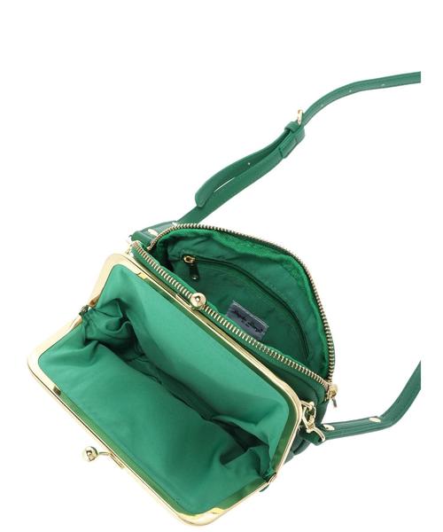 Green　Parks（グリーンパークス）の「・がま口ダブルフェイスミニショルダー（ショルダーバッグ・レディース・ブラック/グリーン/マスタード/キャメル・FREE）」の12枚目の写真