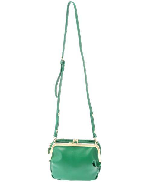 Green　Parks（グリーンパークス）の「・がま口ダブルフェイスミニショルダー（ショルダーバッグ・レディース・ブラック/グリーン/マスタード/キャメル・FREE）」の13枚目の写真